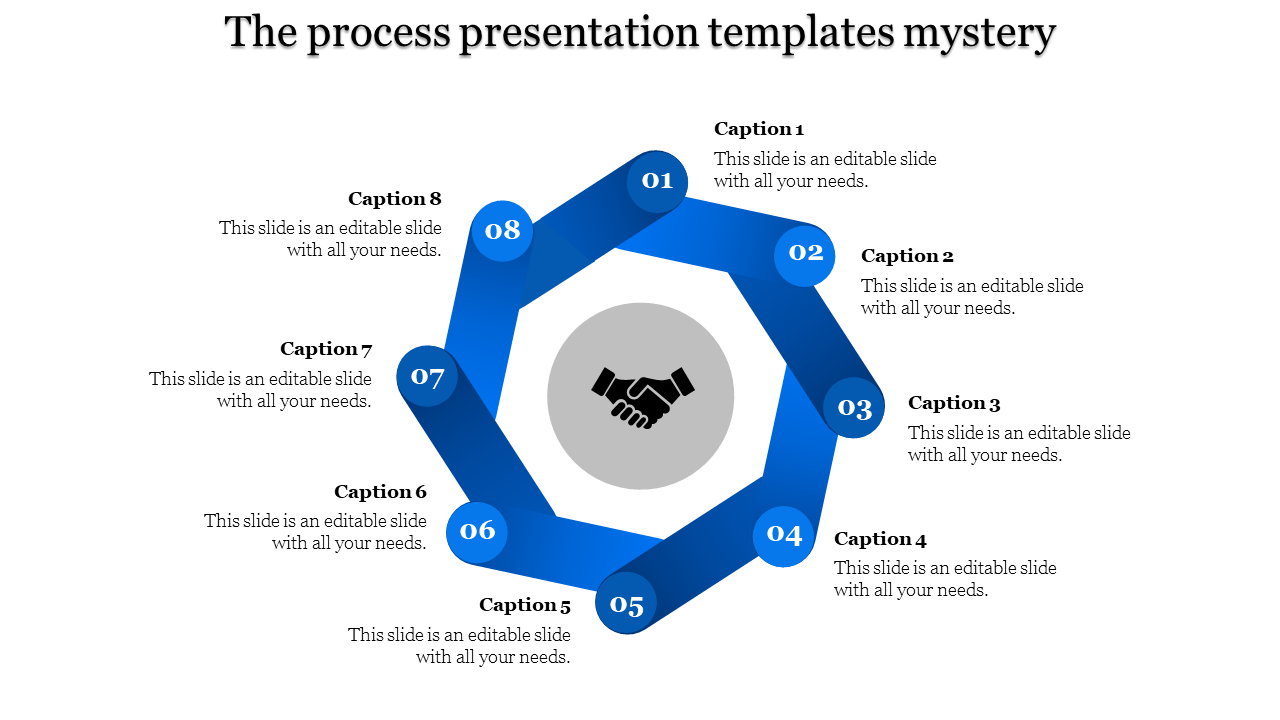 process presentation templates-Blue